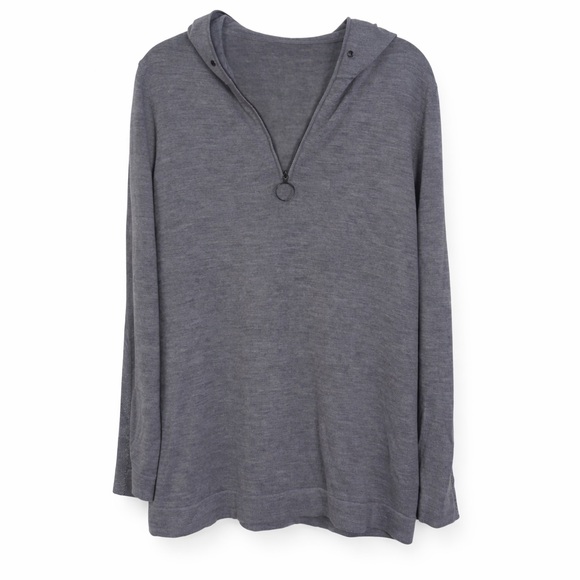 Akris Punto Tops - Akris Punto Women’s Wool Half Zip Glitter Pullover Sweatshirt 6